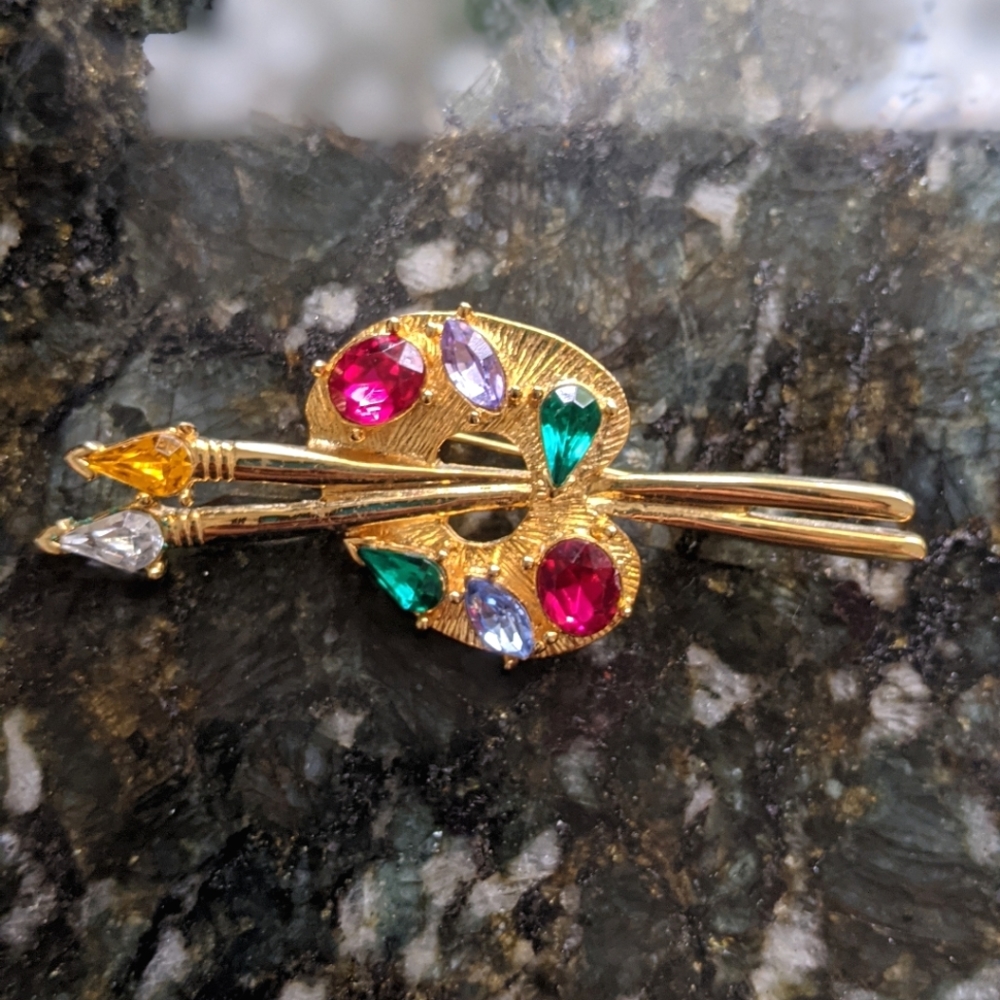 Vintage Rhinestone Brooch